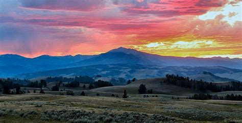 Yellowstone Sunset 2 by MacroMagnificent on DeviantArt