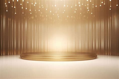 Lighting stage gold architecture. | Premium Photo Illustration - rawpixel