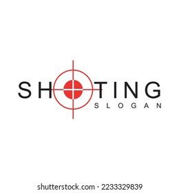 Creative Design Shooting Target Logo Flat Stock Vector (Royalty Free ...