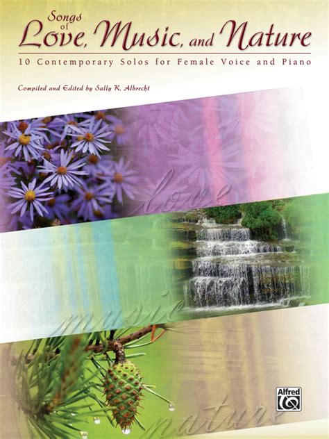 Songs of Love, Music, and Nature: Female Voice Book | Sheet Music