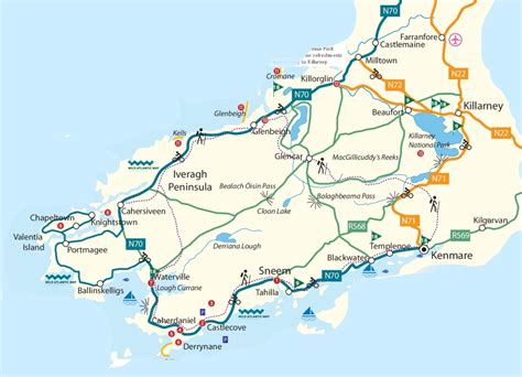 Ring Of Kerry Hiking Map