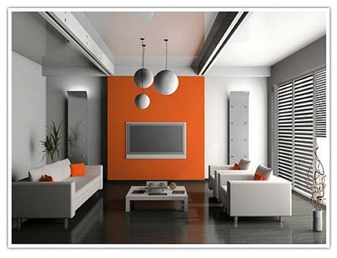 I like the orange and gray walls | Living room orange, Accent walls in living room, Living room grey