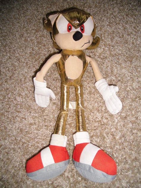 Sonic the Hedgehog Gold Sonic Plush 18" Stuffed Animal Kellytoy Sega Doll | #1920516779