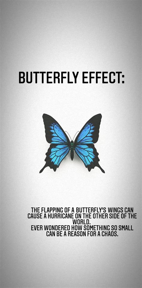 Butterfly effect | Butterfly effect theory, Butterfly quotes, Butterfly effect