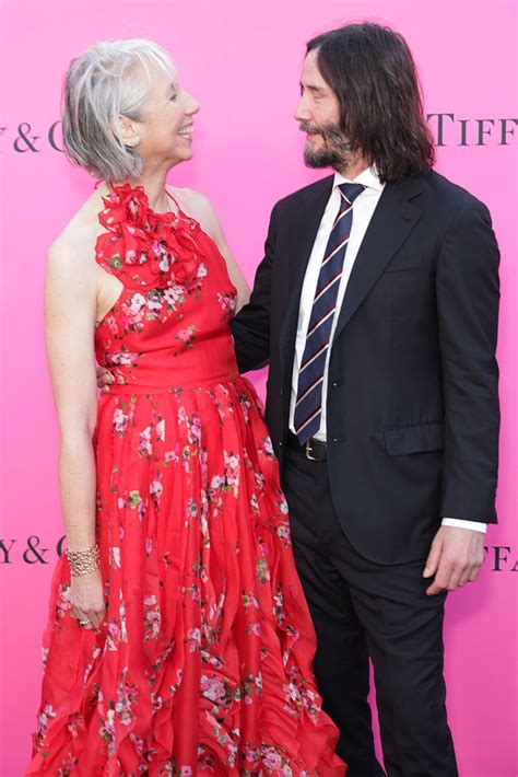 Keanu Reeves Alexandra Grant Red Carpet Kiss