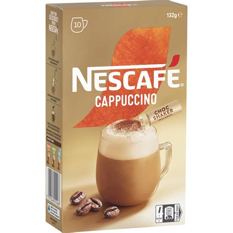 Nescafe Cappuccino Coffee Sachets 10 Pack | Woolworths