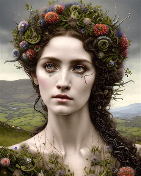 Welsh Goddess Branwen Artgerm Waterhouse Tom Bagshaw Magali Villeneuve ...