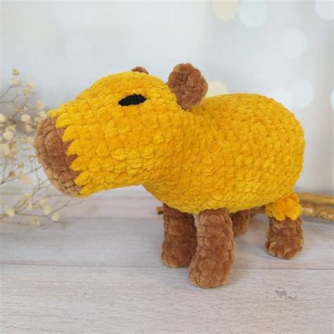 Capybara Plush Crochet Pattern PDF, Amigurumi Crochet Animal DIY for Kids, Soft Toy Pattern ...