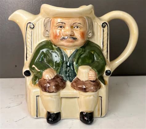 VINTAGE TONY WOOD DARBY & JOAN Double Figural English Teapot $15.00 - PicClick