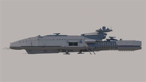 ArtStation - Sci Fi Space Battleship. | Resources