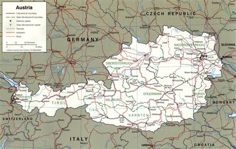 Austria Map and Austria Satellite Images