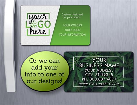 Custom Business Card Magnet | Buy a Custom Magnet Business Card for Dispensaries - Dispensemore.com