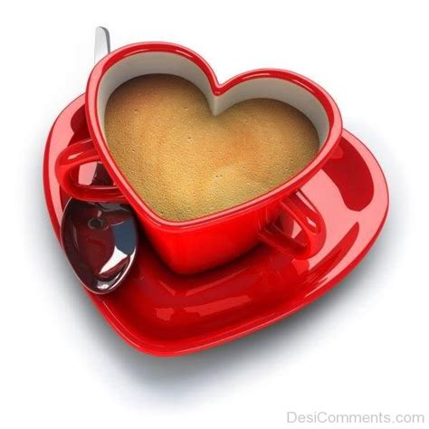 Red Heart Cup Coffee - Desi Comments