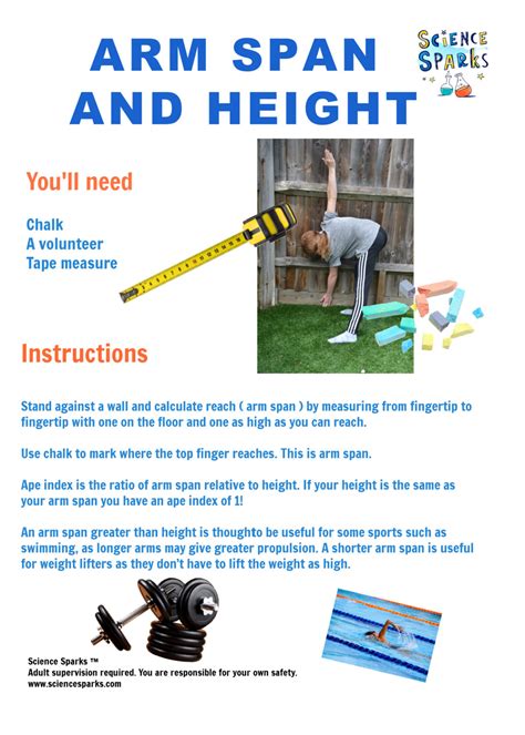 Is your arm span equal to your height? - Science Experiments for Kids