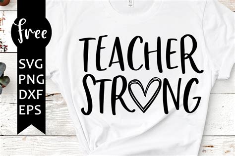 Teacher strong svg free, teacher svg, strong teachers svg, instant download, silhouette cameo ...