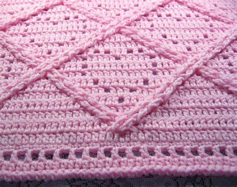 A New Baby Afghan Pattern — Lattice Hearts Baby Afghan | Baby afghan crochet patterns, Afghan ...