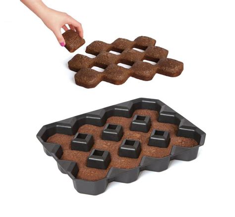 This Brownie Pan Makes Diamond Shaped Brownies So Every Piece Is An Edge