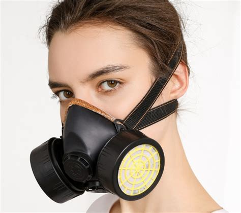 Dual Filter Gas Chemical Anti-Dust Paint Industrial Respirator Mask ...