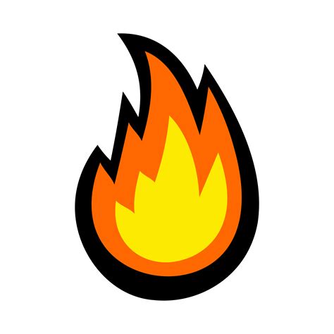 Hot Flame Fireball vector cartoon 552308 Vector Art at Vecteezy