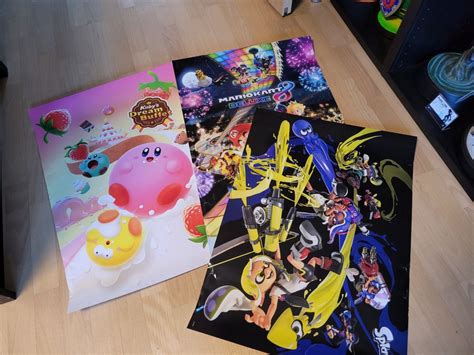 Beschädigt - Nintendo Poster Splatoon, Kirby & Mario Kart | Kaufen auf Ricardo