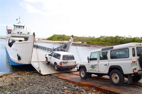 fraser-island-barge - Aussie Trax - Fraser Island 4x4 Tours, Car Hire