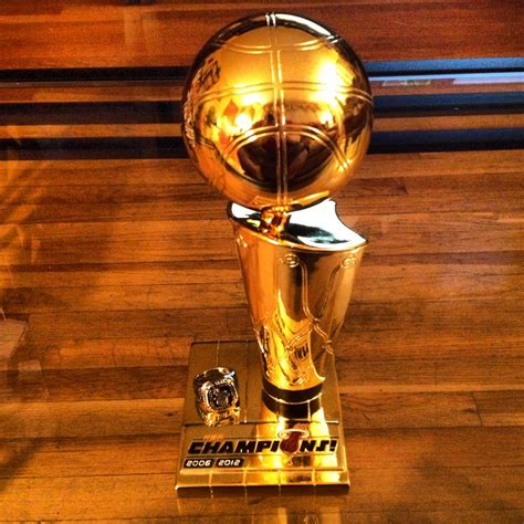 NWK to MIA: Mini Replica Larry O'Brien Trophy I Got For Being A Loyal Miami Heat Season Ticket ...