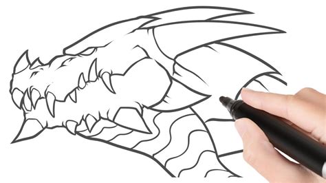 How To Draw A Dragon Head Step By Step For Beginners