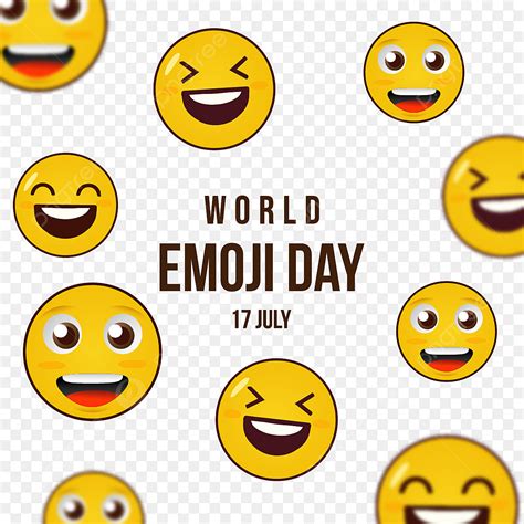 World Emoji Day Vector Design Images, World Emoji Day Design, World ...