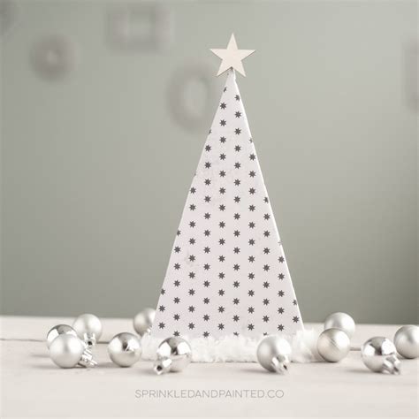 DIY Foam Board Christmas Trees - Sprinkled and Painted at KA Styles.co