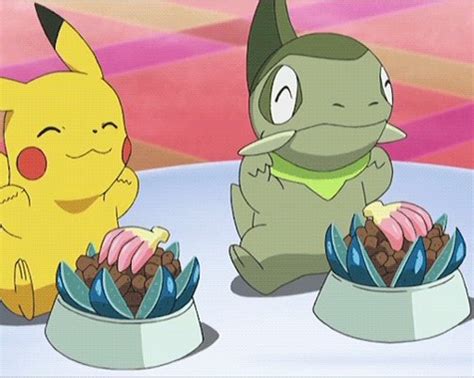 Pokémon GIF: Eating Pokémon food and Nanab Berries is the best part of ...