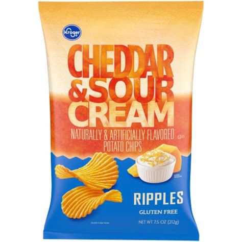 Kroger® Ripples Cheddar & Sour Cream Potato Chips, 7.5 oz - Fry’s Food ...