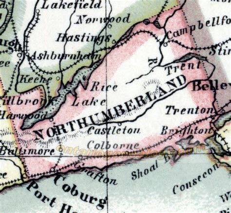 Northumberland County Historical Pioneer Ancestor Settlement Maps