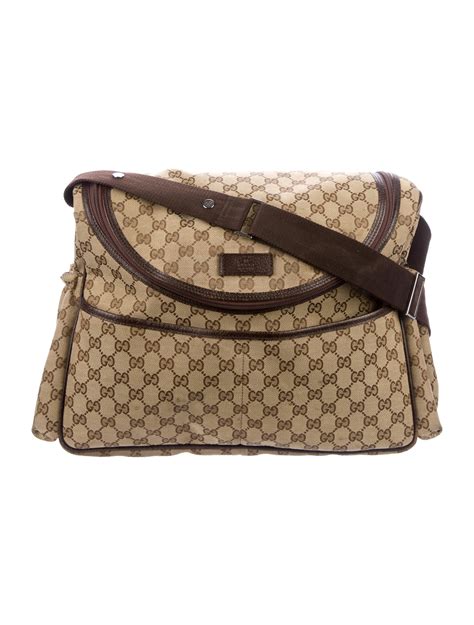 Gucci GG Canvas Diaper Bag - Baby Gear - GUC277633 | The RealReal