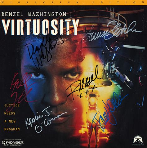 Virtuosity Cast Signed Movie Laserdisc Album – Artist signed collectibles and gifts