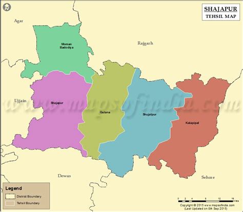 Shajapur Tehsil Map, Shajapur Tehsil List