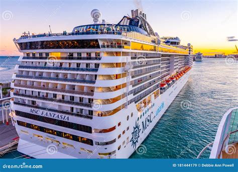 MSC Fantasia Cruise Ship of MSC Cruises Editorial Stock Image - Image ...