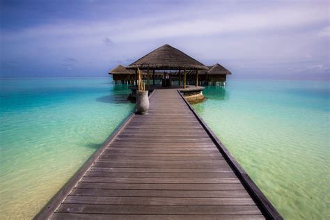 maldives, paradise, island, holidays, ocean, jetty, water, water villa ...