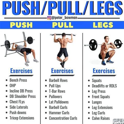 Apps Development PinWire Push/Pull/Legs Weight Training Workout