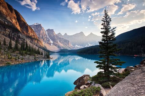 Moraine Lake South channel | Landscape wallpaper, Beautiful wallpapers ...