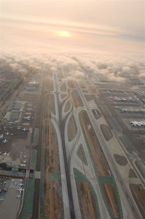 LAX runways from above. | Los angeles international airport