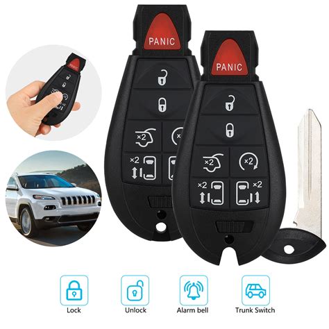 2 New Keyless Entry 7 Buttons Remote Start Car Key Fob M3N5WY783X Case/Shell Only IYZ-C01C For ...