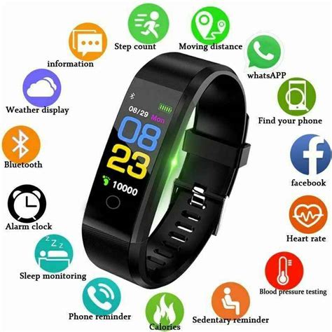 Yoho Sports Band Activity Tracker Fitness Watch Heart Rate Monitor Oled ...