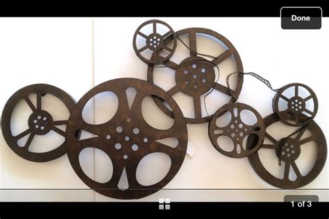 Movie film reel wall art idea from Hobby Lobby. Mine will be bigger and ...