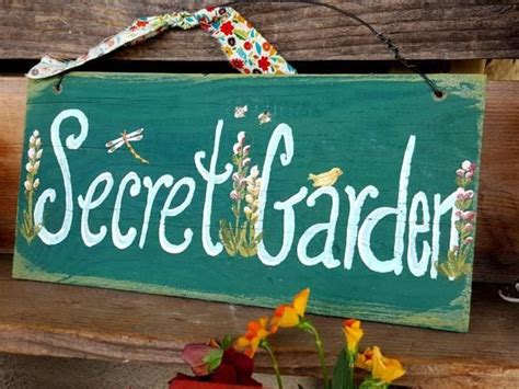 Secret garden signcustom wood signprimitive wood signgarden | Etsy in ...