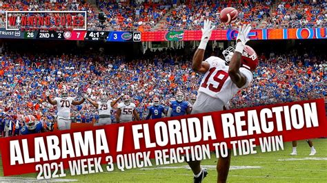 Alabama vs Florida quick reaction & recap 2021 College Football - Win ...