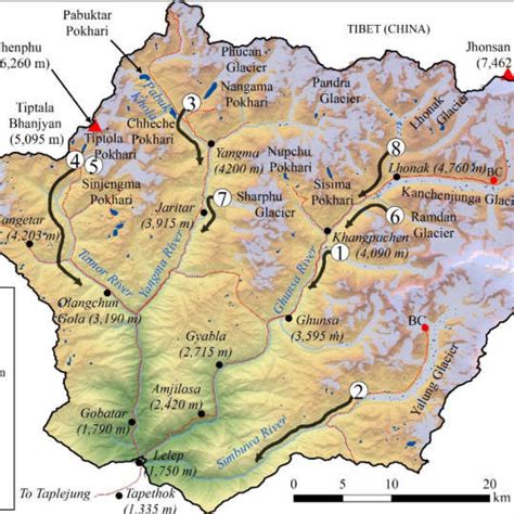 Kanchenjunga National Park Map