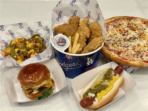 Dodger Stadium Food Menu On Home Plates For Postmates Delivery