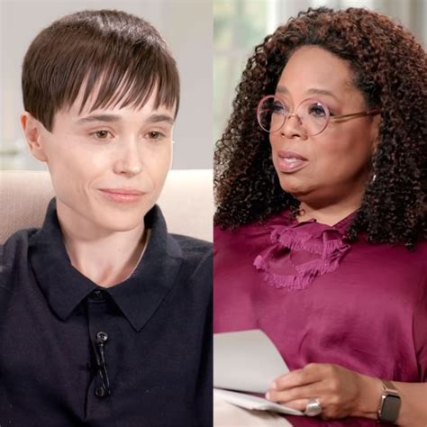 Why Oprah Was "More Nervous Than Anything" to Interview Elliot Page - E ...