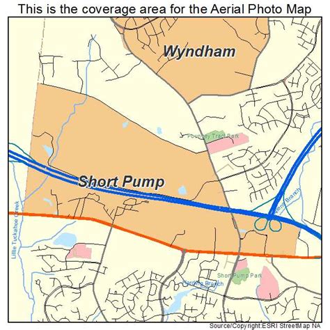 Aerial Photography Map of Short Pump, VA Virginia