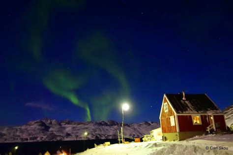 KUUMMIUT In East Greenland: A beautiful night sky....